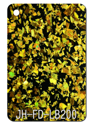1040x620mm গোল্ড ব্ল্যাক গ্লিটার এক্রাইলিক শীট ইমপ্যাক্ট রেজিস্ট্যান্স